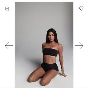 NWOT Skims fits everybody black bandeau size medium